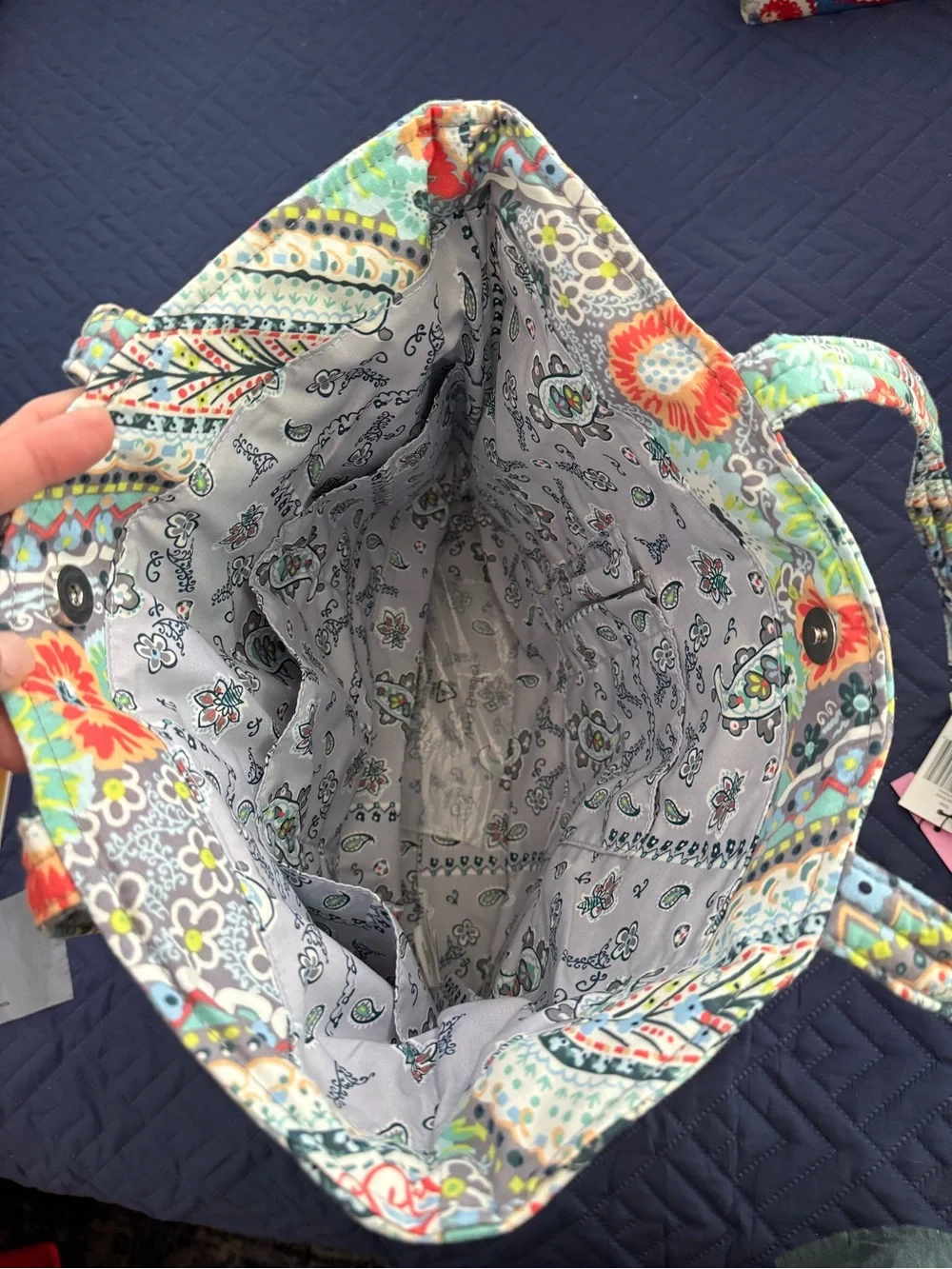 Vera Bradley “Tote” in Citrus Paisley NWT